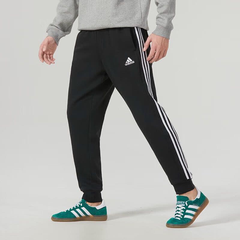 adidas/阿迪达斯男 加绒保暖经典百搭休闲运动长裤 IB4030 C图片