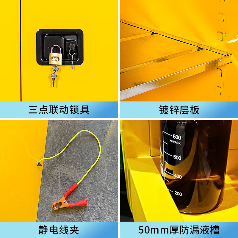 中意贝田ZFB60 易燃化学品安全柜存放柜 60加仑 860*860*1650mm