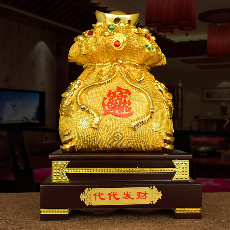 美帮汇金元宝存钱罐摆件家居客厅店铺吧台工艺装饰新居乔迁开业礼品高清大图
