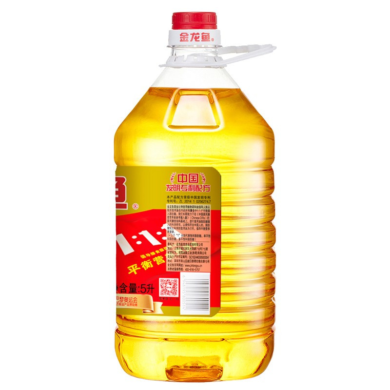 金龙鱼食用油 黄金比例食用调和油 5L