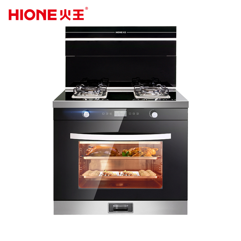 火王(Hione)90H集成灶一体灶 油烟机 燃气灶家用4.5KW爆炒大火力 蒸烤一体灶具