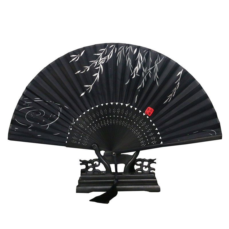 古风扇子折叠扇女日式中国风古典汉服舞蹈扇夏季便携流苏随身定制