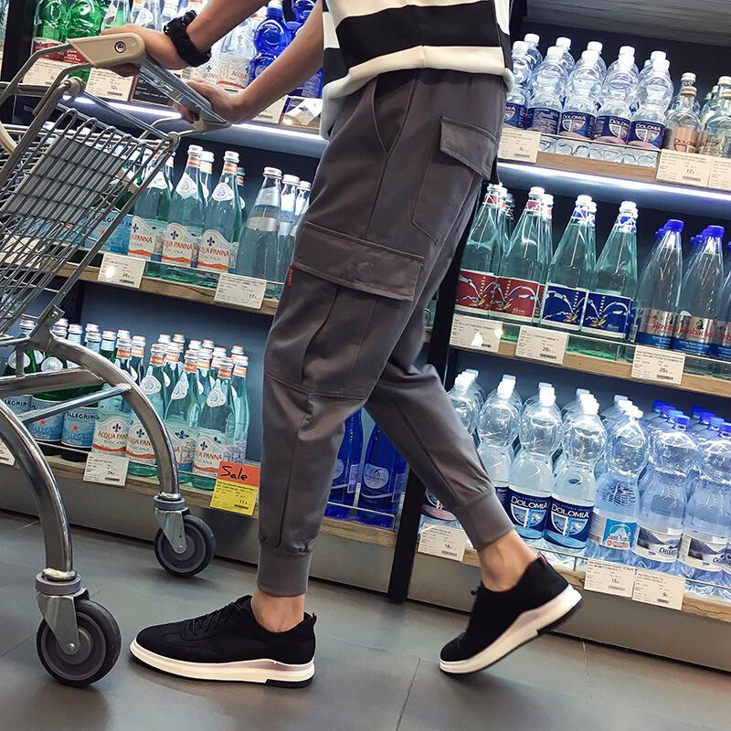 款韩版裤宽松束脚休闲裤脚布裤裤男潮