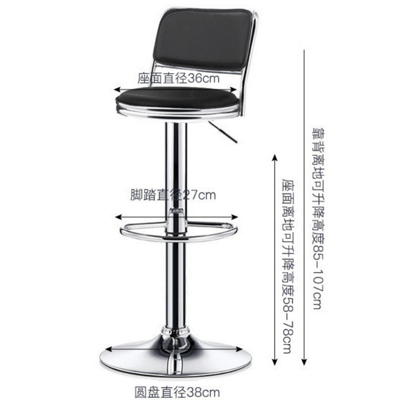 豫龙都吧台椅升降把高清大图