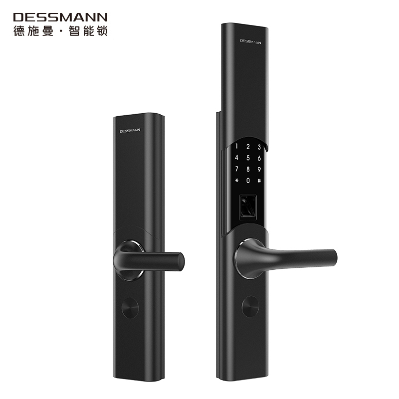 德施曼(DESSMANN)指纹锁T86NB防盗门锁家用智能锁指纹密码电子锁通手机远程NB-loT系列 陨石黑