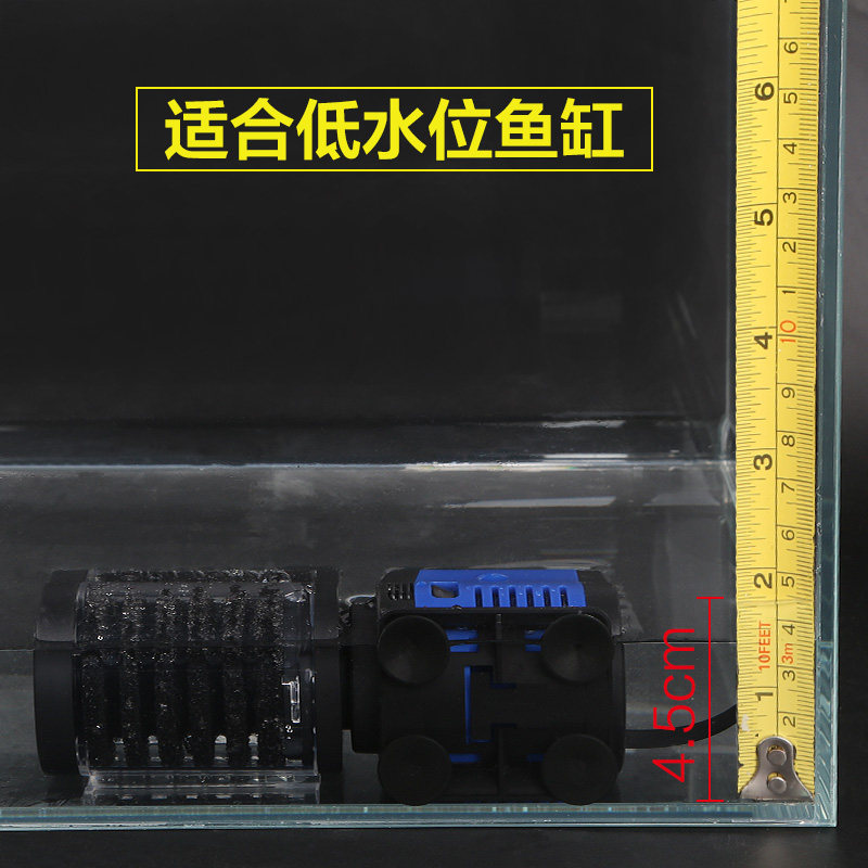 鱼缸过滤器三合一乌龟缸过滤水族箱内置过滤水泵增氧循环高清大图
