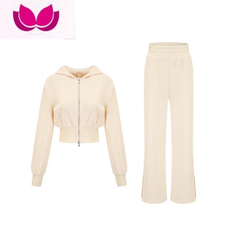 七斓今年流行连帽卫衣套装女春2023新款卫裤子套时尚休闲图片