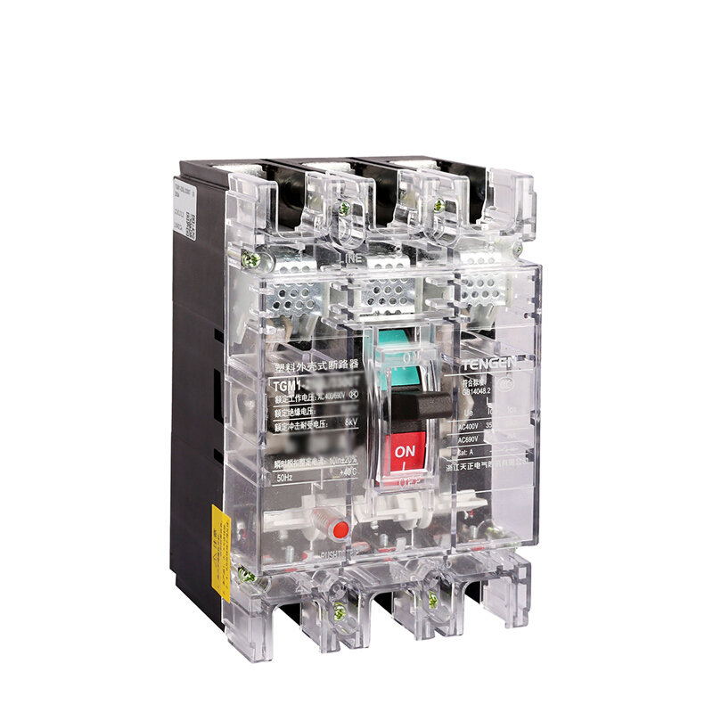 天正电气 TGM1-250 50KA 热磁式 250A 3P 手动 固定式400VAC 01040079920塑壳断路器