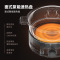 大宇(DAEWOO)电火锅分体式 家用多功能火锅锅具涮煮多用途小电煮锅不沾电炒锅电热锅泡煮面S18莫兰迪绿