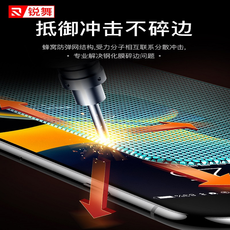 锐舞iPhone11钢化膜苹果11手机iPhone全屏覆盖贴膜蓝光防摔抗摔全包