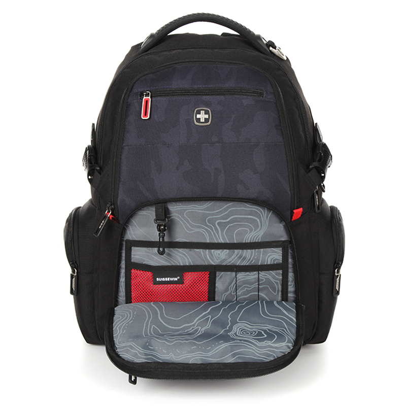 SUISSEWIN瑞士新款时尚商务休闲潮流背包双肩包SN9861高清大图