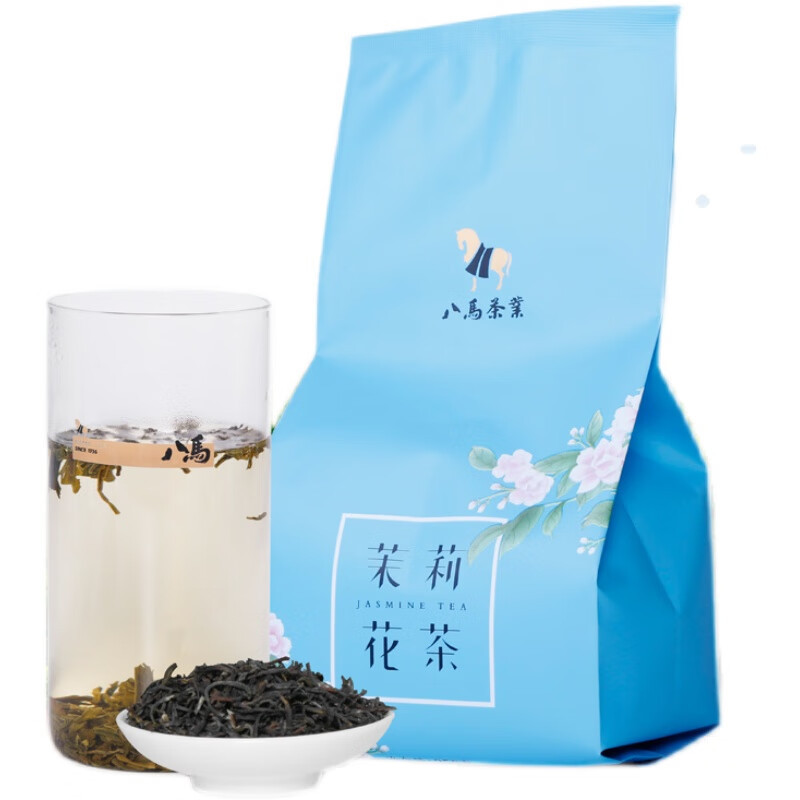 八马茶业茶叶烘青茶茉莉花茶袋装 250g*2袋*