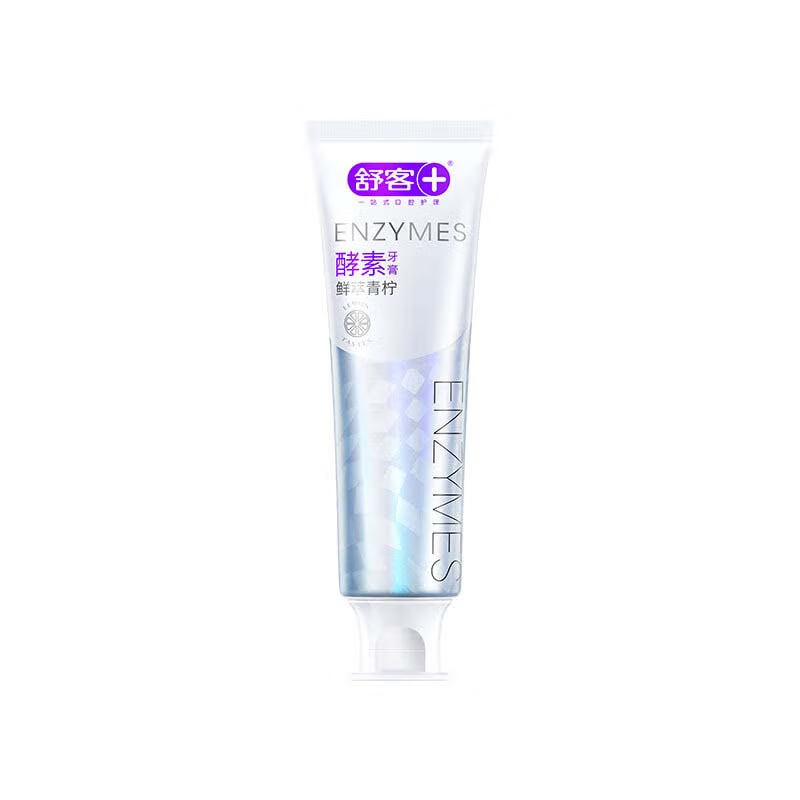 舒客 ZHS-QL42 宽头牙刷单支*2(颜色随机)亮白酵素牙膏120克*2红花清火牙膏120克*1防蛀牙膏145 *1高清大图