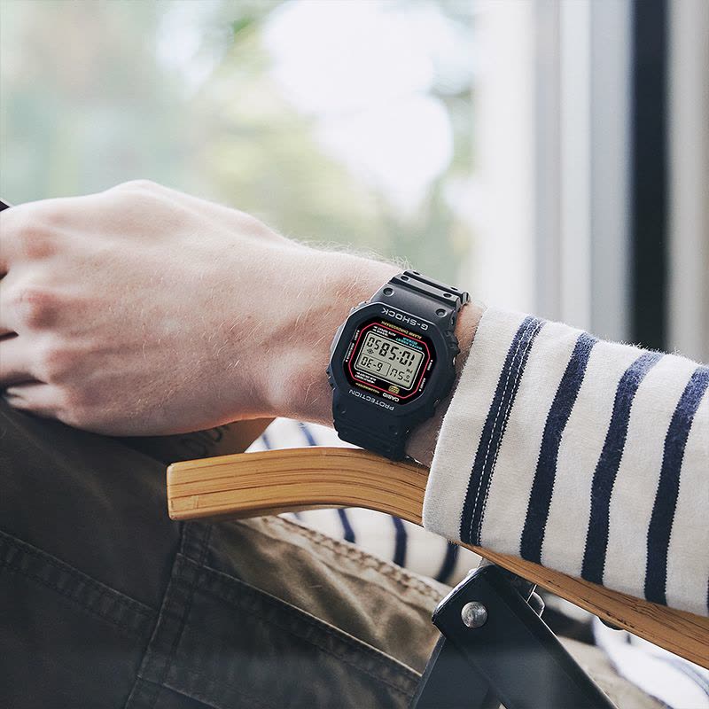 casio旗舰店卡西欧手表男款小方块G-SHOCK户外运动男士电子学生日韩石英表男DW-5600RL图片