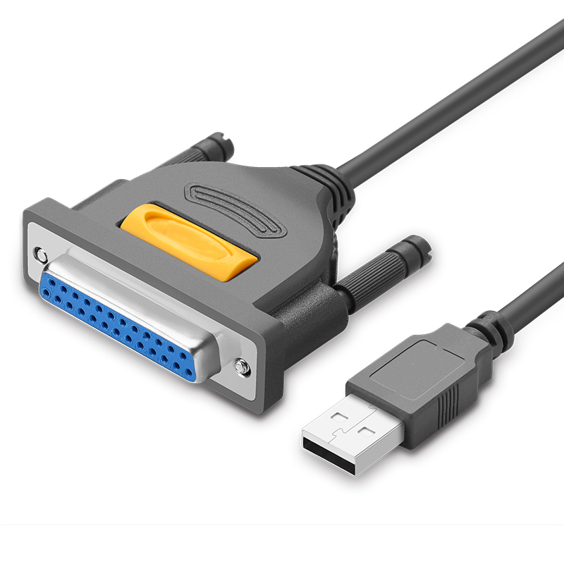 晶华 USB转DB25并口打印线 免驱动 1米 单个装