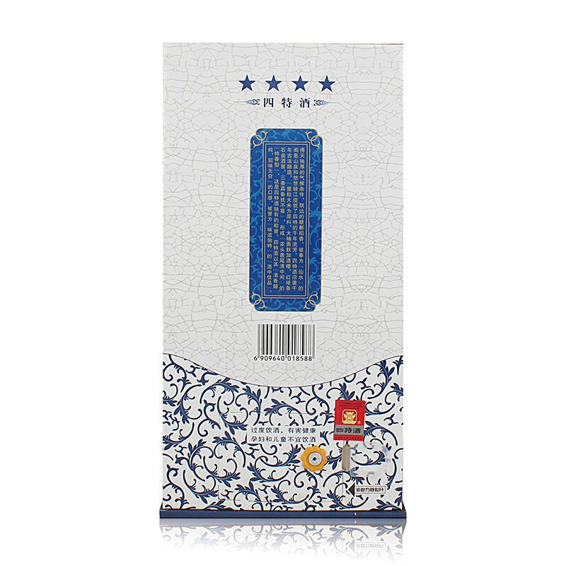 四特 锦瓷四星 42度460ml 单瓶装 (新老包装随机发货)
