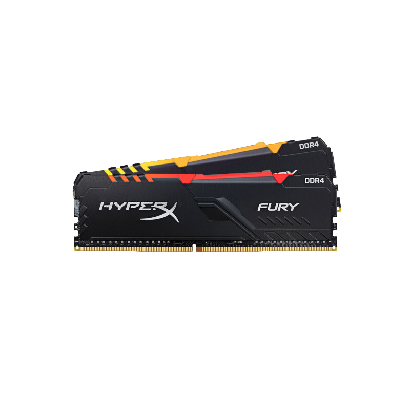 金士顿(Kingston)骇客神条 Fury系列DDR4 3200 32GB(16G×2) 台式机内存 RGB灯条高清大图