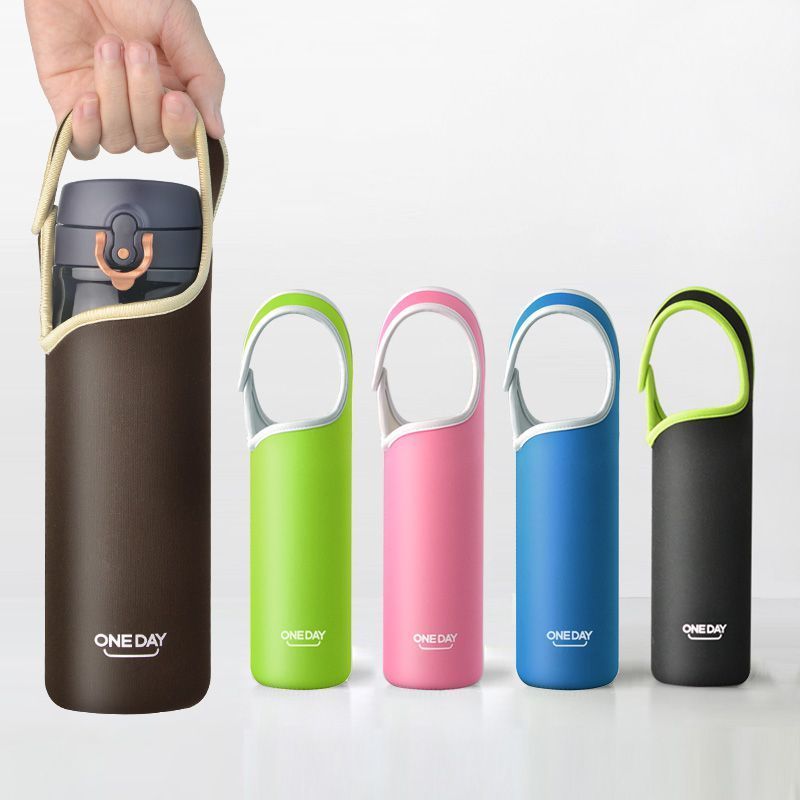 oneday保温杯通用杯套隔热防烫玻璃杯保护套儿童水杯手提杯袋套子