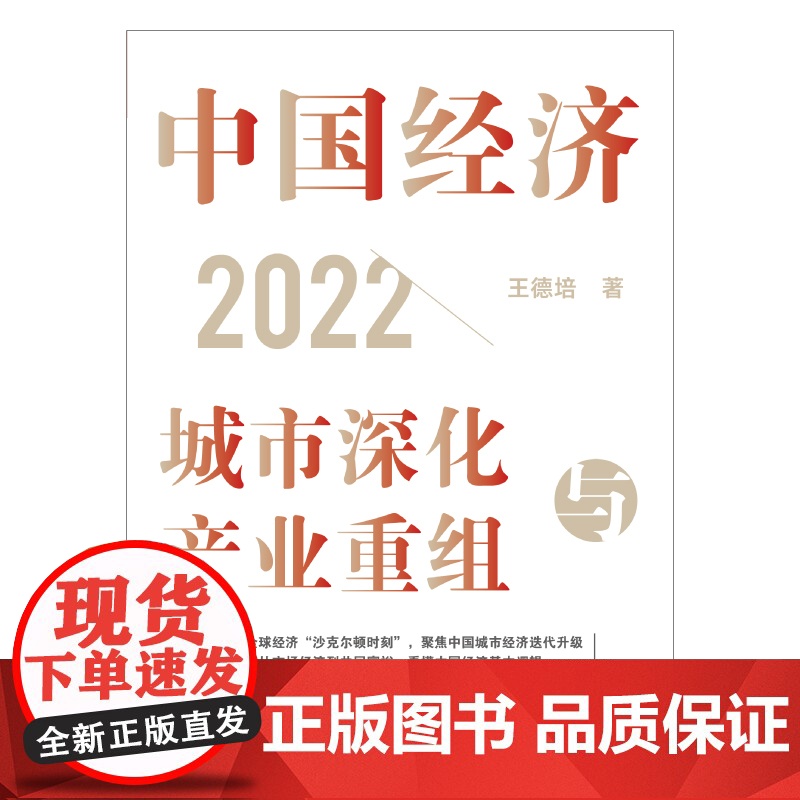 中国经济2022:城市深化与产业重组 王德培作品上海远东出版社高清大图