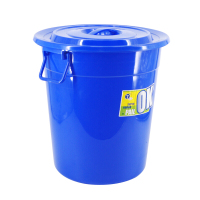 英飞力(LAUTEE)YY-D049 蓝色带盖圆形水桶 150L 工业用大桶