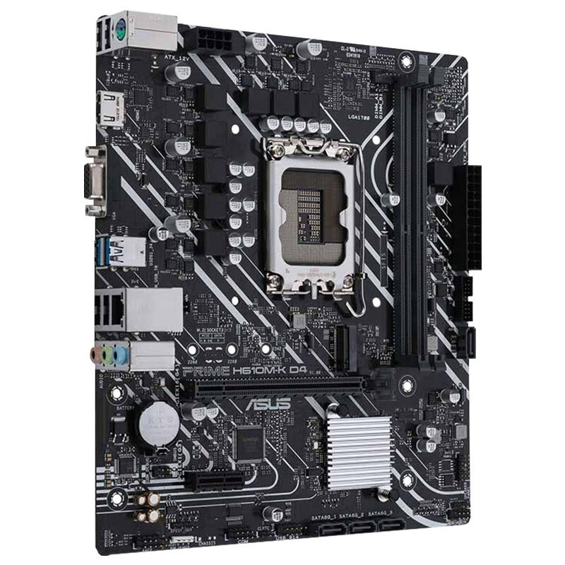 华硕(ASUS)PRIME H610M-K D4主板 支持十二代CPU(Intel H610/LGA 1700)主板