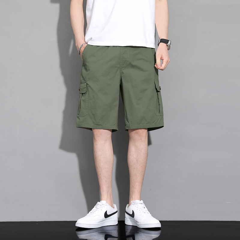 渔人船长夏季男士工装五分裤轻薄透气休闲运动短裤跑步裤中裤高清大图