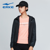 鸿星尔克（ERKE）运动外套女装上装秋季新款休闲运动服开衫上衣运动茄克防风衣