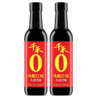 千禾零添加红烧老抽500ml*2瓶装炒菜烧菜红烧肉上色提鲜官方正品