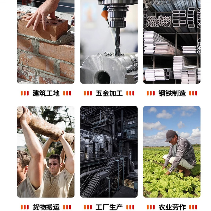 SAFEMAN君御 500克十针细纱棉纱线手套(兰把) 71005 单位副