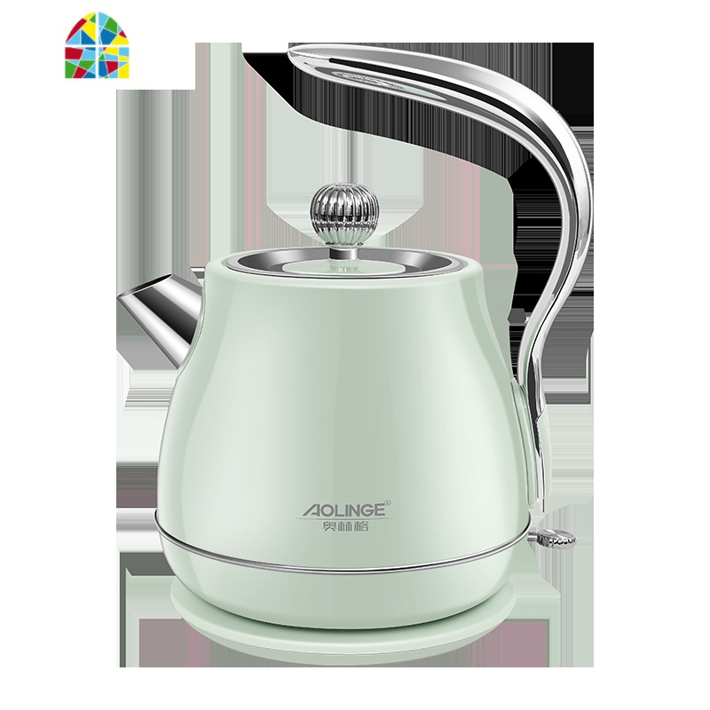 复古高颜值烧水壶家用网红欧式迷你小型煮器电热办公室宿舍 FENGHOU