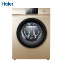 海尔（Haier）EG80B829G 全自动洗衣机滚筒 8公斤 变频滚筒大容量洗衣机 琥珀金外观 轻柔雪纺洗