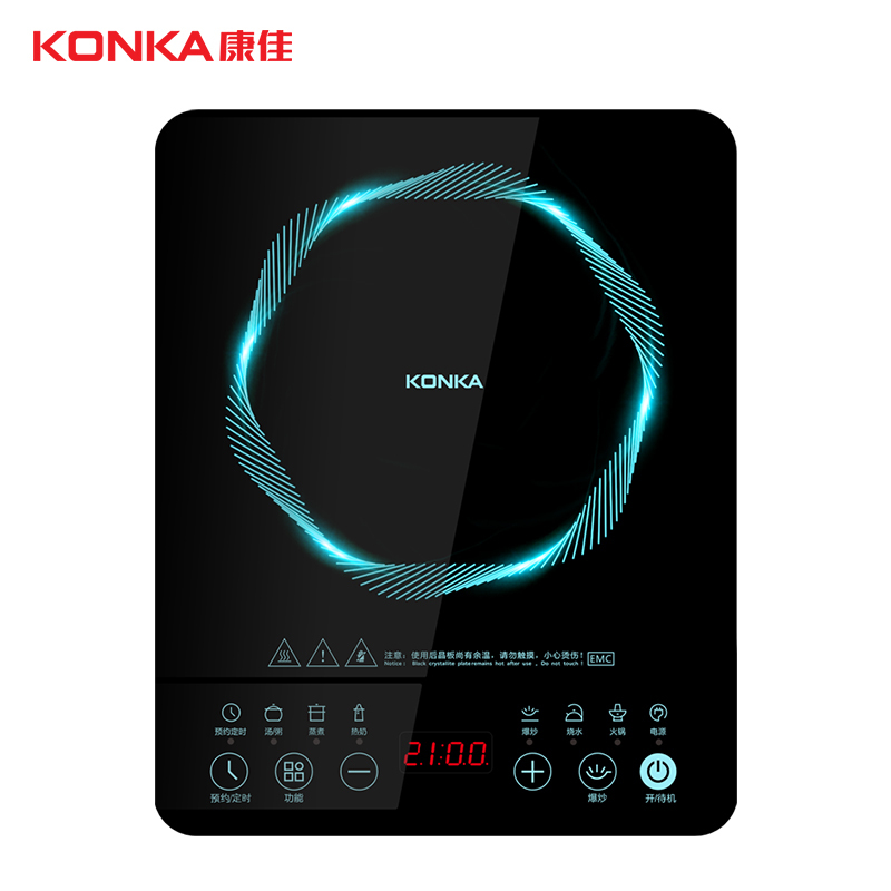 康佳(KONKA)电磁炉KEO-21AS07双层线圈大功率 匀火爆炒 10段火力调节
