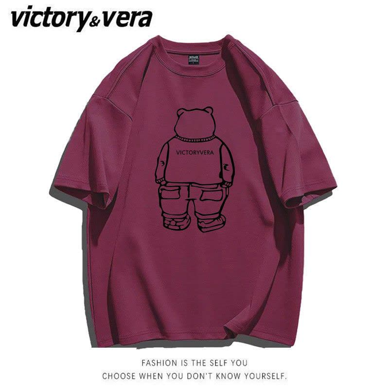 VICTORYVERA短袖t恤女学生2022夏季新款体恤衫韩版宽松ins上衣潮图片