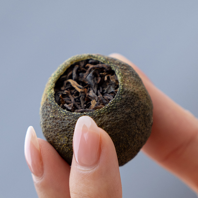 津乔普洱2024年津味小青柑礼尚版云南古树三年陈熟茶新会柑250g+茶杯高清大图