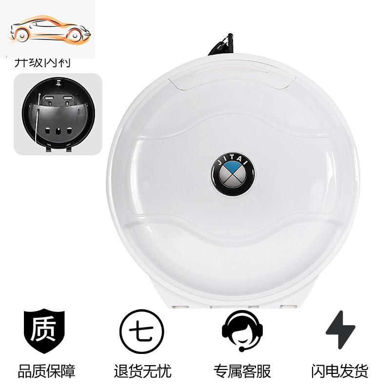 电动车后备箱电瓶雅迪爱玛小号尾箱自行车飞碟斜面储物通用后背包_349 （经典款）白色