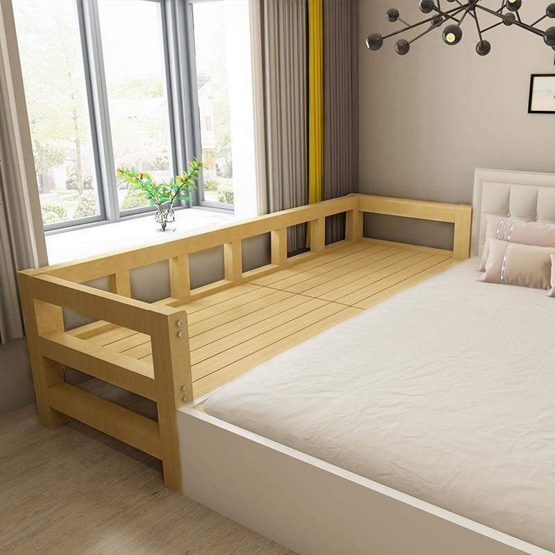 儿童拼接床实木床加宽床边床延边款拼接神器大人简易折叠床单人床