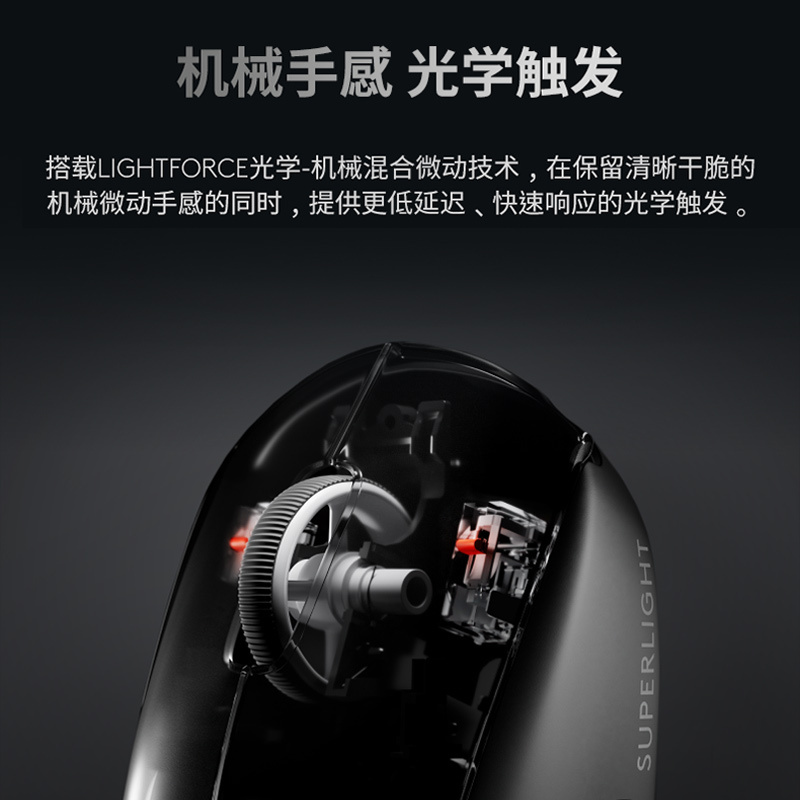罗技(Logitech)GPW3代无线游戏鼠标-黑色高清大图