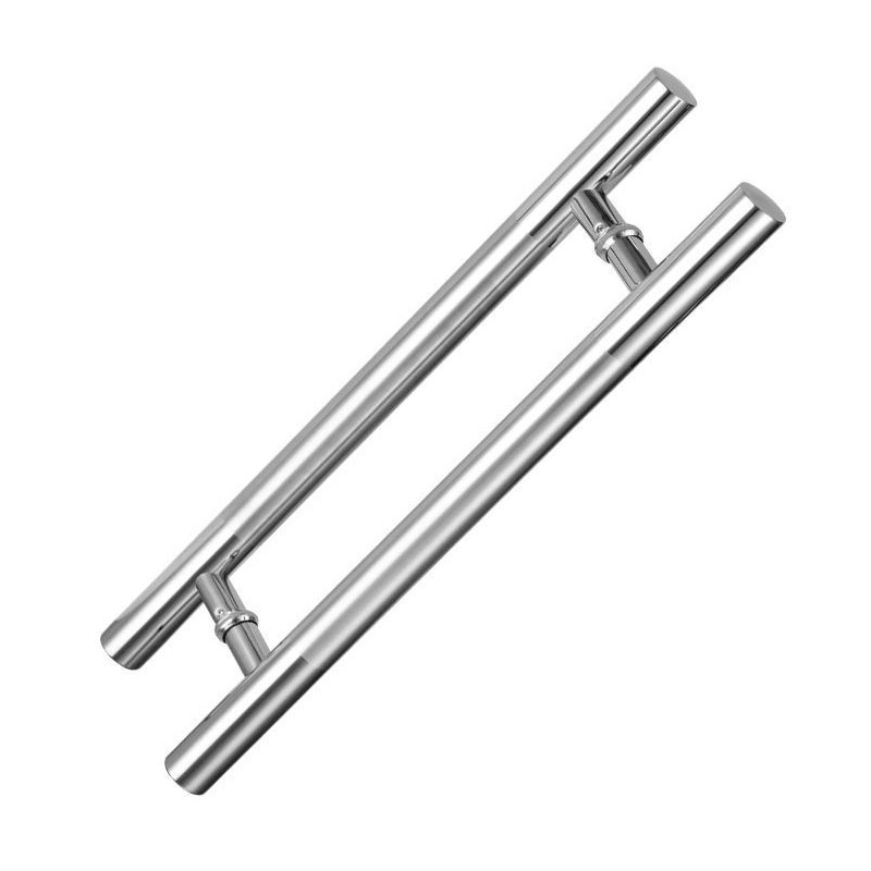 红鲸鱼 玻璃门拉手 圆管中砂玻璃门扶手 简约门把手 1组高清大图