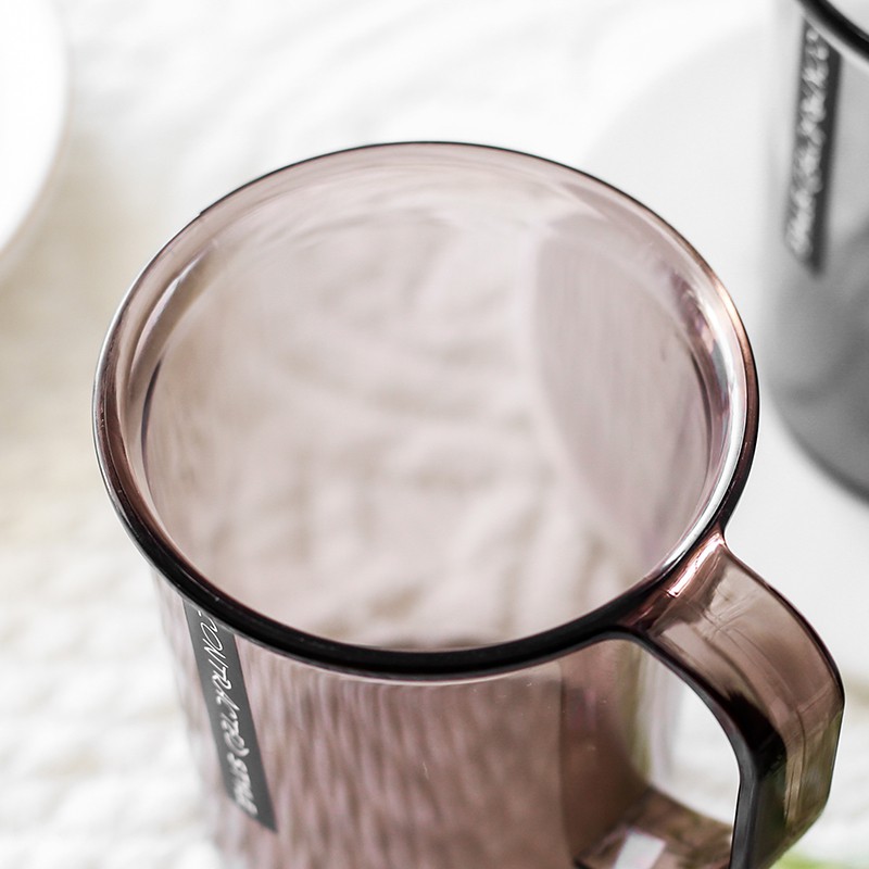 塑料刷牙杯子透明漱口杯女简约牙缸杯情侣牙刷杯家用洗漱杯一对 三维工匠 1个灰色+1个棕色高清大图