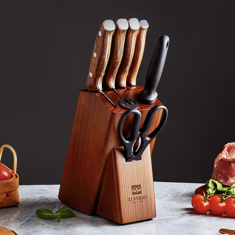 朗赫 梨木传香刀具七件套 LH-GJ30高清大图