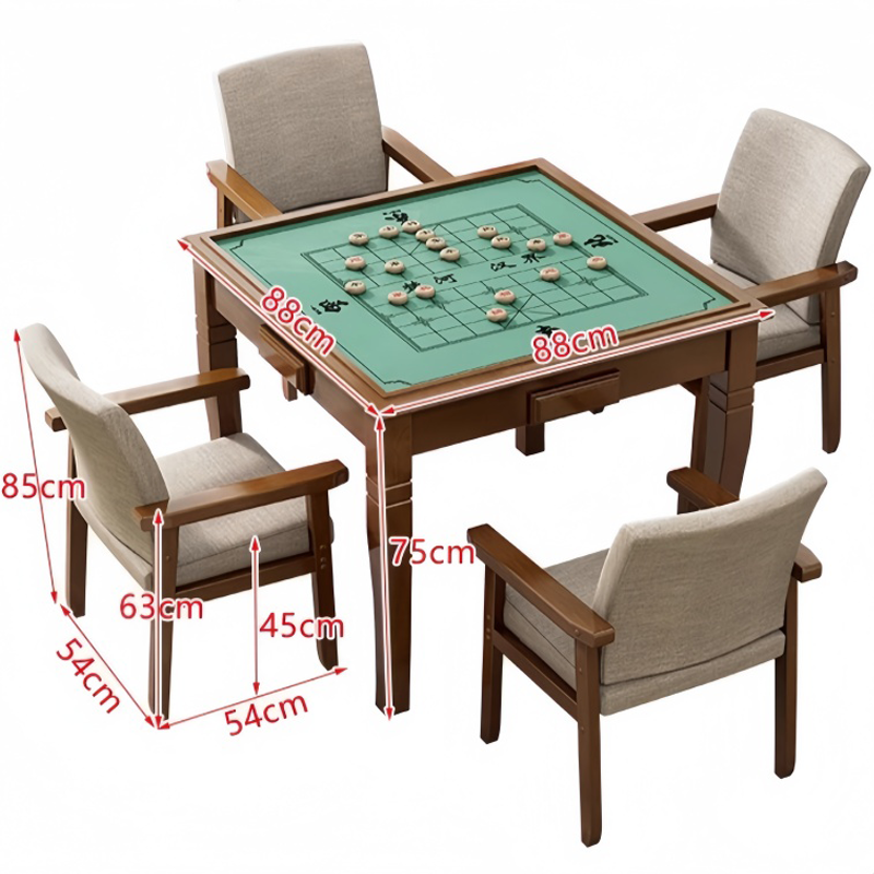 豫龙都 棋牌桌椅 四椅套高清大图