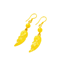 仿越南沙金耳环女时尚长款耳线仿真黄金耳坠女百搭久不掉色首饰品送女朋友老婆情人节七夕生日礼物