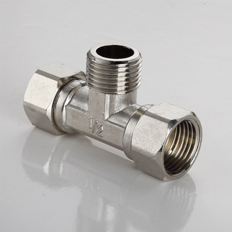 闪电客直接快热熔天燃气管4分器内外活接三通开关阀接头活出水口 6x4