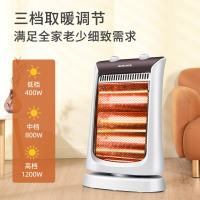 奥克斯(AUX)取暖器家用小太阳电暖器节能取暖炉台式速热护眼电暖气 NSB-120(2017A) 冷灰+咖啡