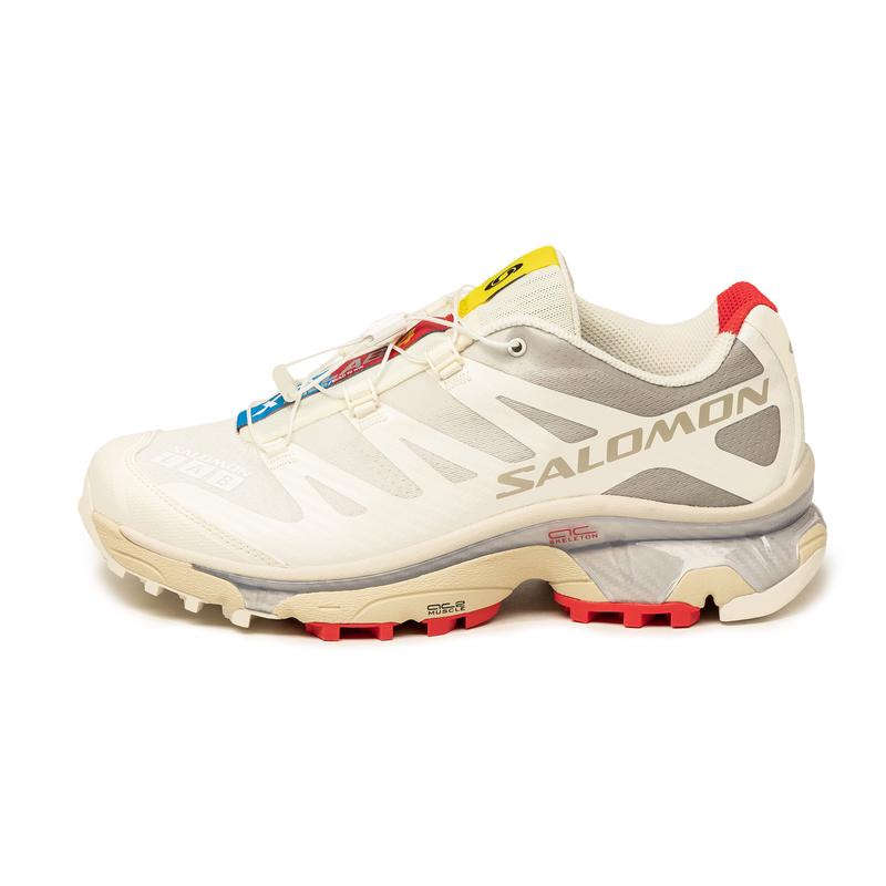 SALOMON 男女新款XT-4 OG 轻便透气减震防滑户外休闲机能风徒步越野跑鞋 Vanilla_Ice_/_Fiery_Red_/_Whit 45