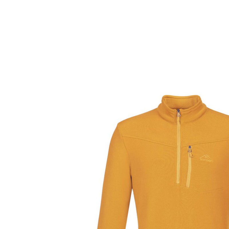 阿尼玛卿/ANEMAQEN 男款纯色立领保暖抓绒半开衫长袖套头衫抓绒上衣 AF1501