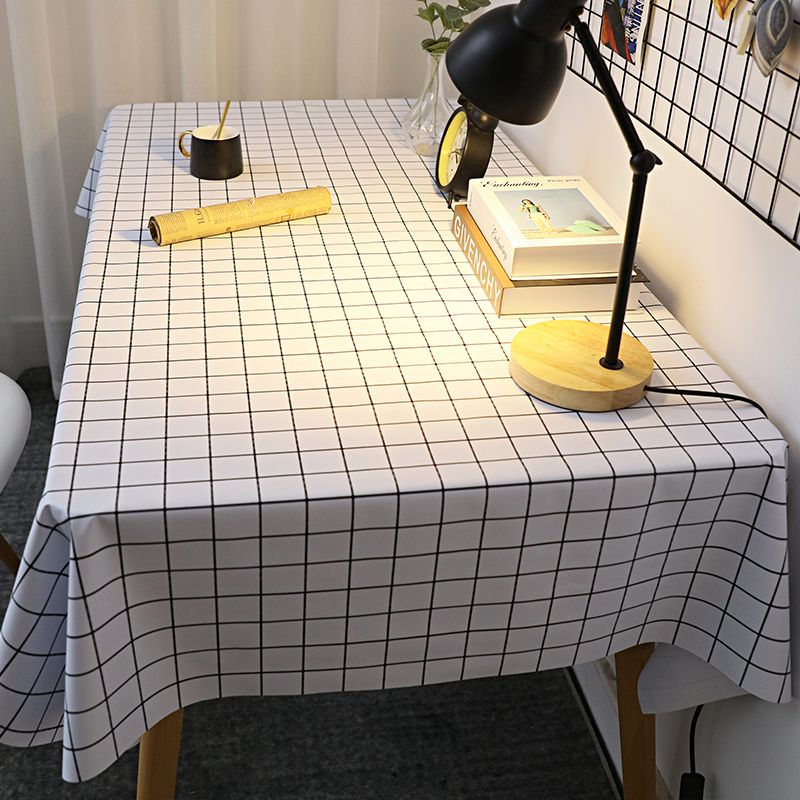 pvc桌布防水防油免洗网红书桌布ins风餐桌学生长方形桌垫茶几台布高清大图