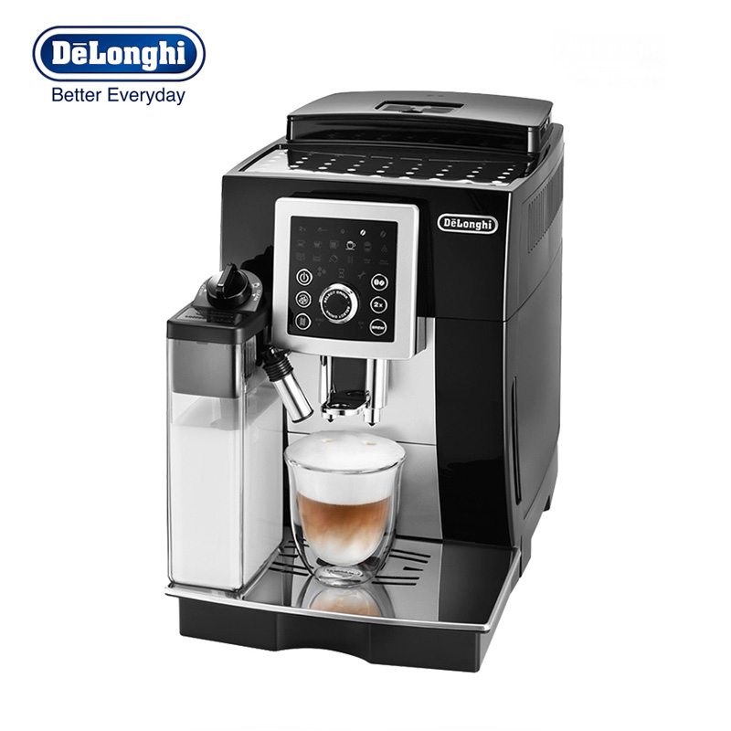 德龙(Delonghi)全自动咖啡机ECAM23.260 原装进口研磨一体自动奶泡 家用办公室意式卡布23.260.SB