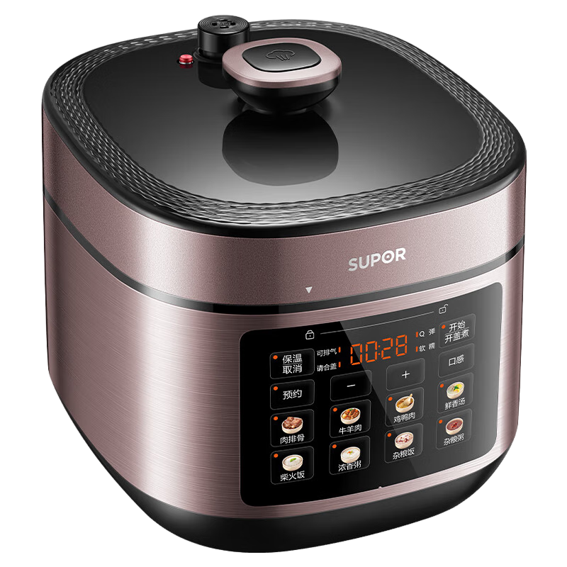 苏泊尔 电压力锅 QC系列0涂层304厚底钢釜电压力锅 SY-50FC21_