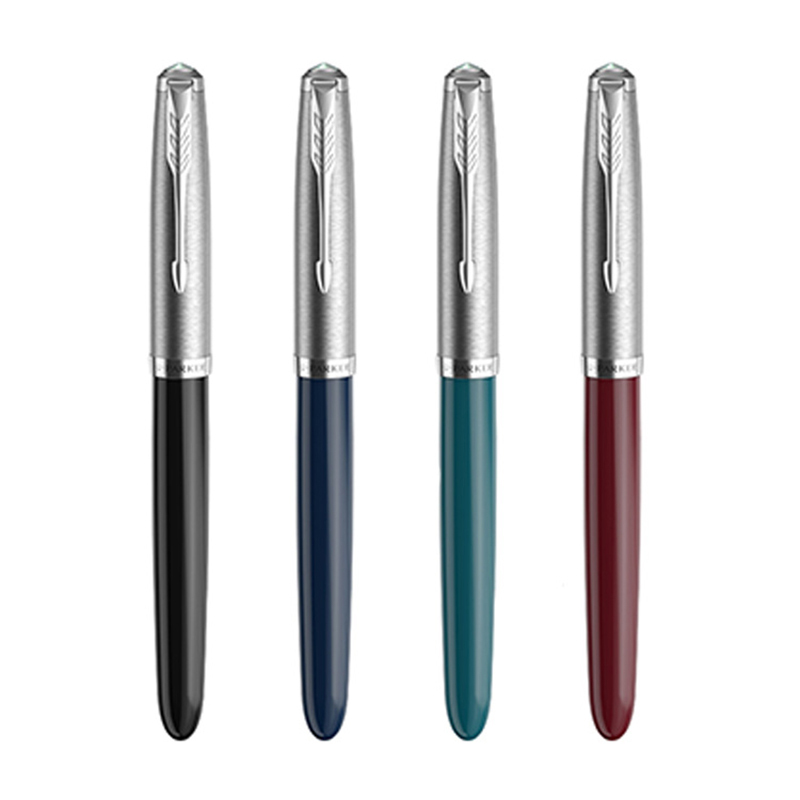 派克墨水笔51麦道鹰黑白夹高端钢笔签字笔办公(颜色随机)